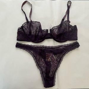 Eres Lace Bra & Thong Set